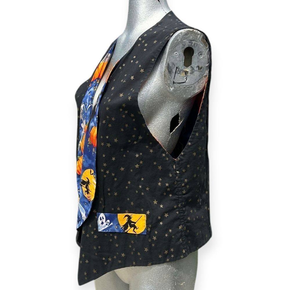 ๐โจโHandmade Vintage Reversible Halloween Vest โ Medium ๐ป - Picture 13 of 14